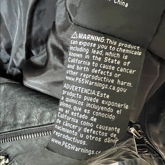 Coalition LA Vegan Leather Black Moto Jacket women’s Size XL - Picture 9 of 9